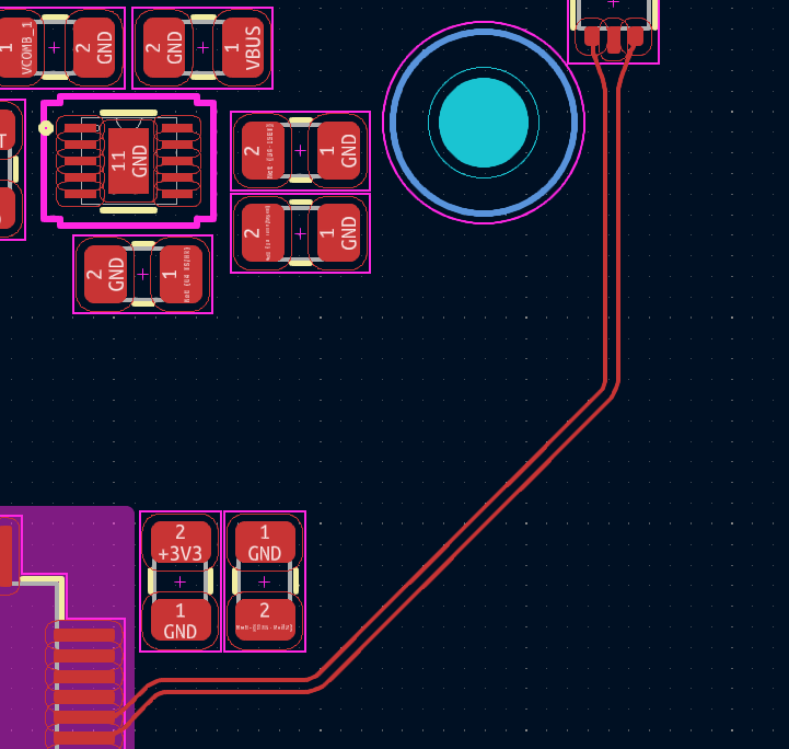 Differential pair routing